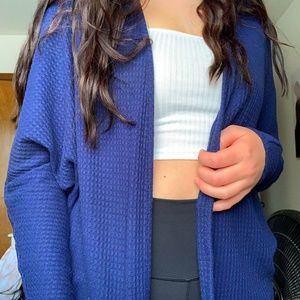 Navy Blue Cardigan Sweater